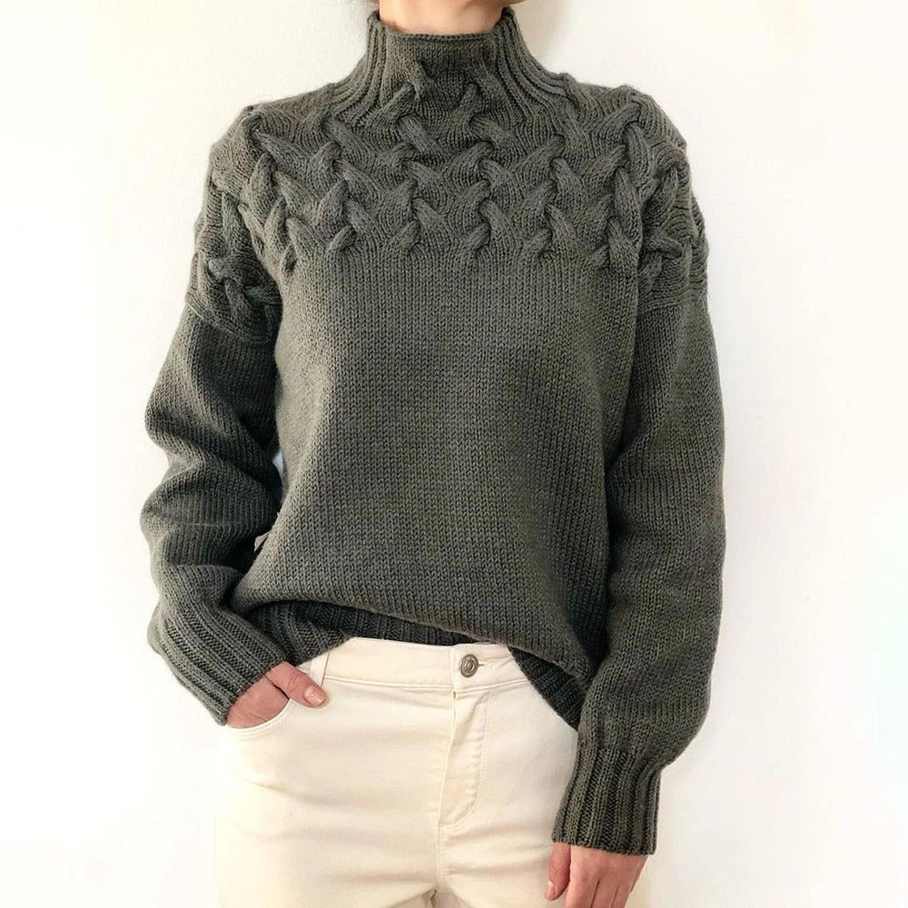 Chloe – Cosy Turtleneck Knit Jumper