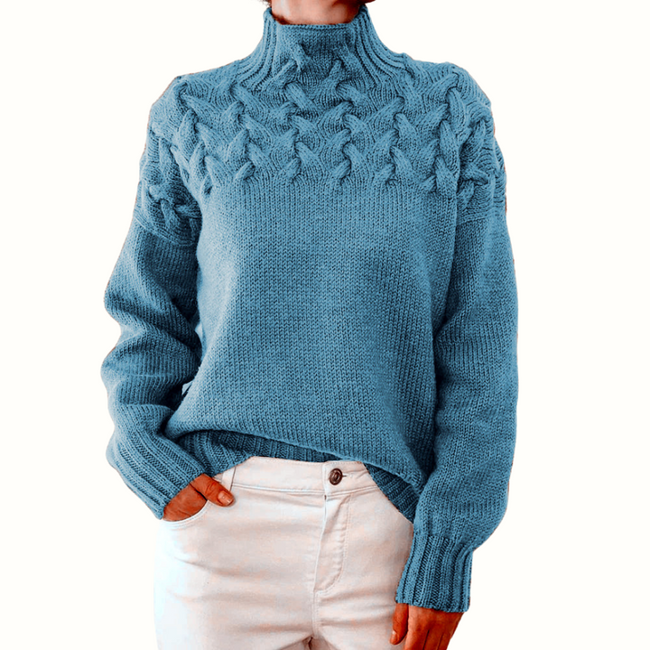 Chloe – Cosy Turtleneck Knit Jumper