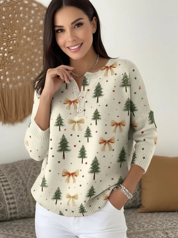 Ruby - Christmas jumper with buttons