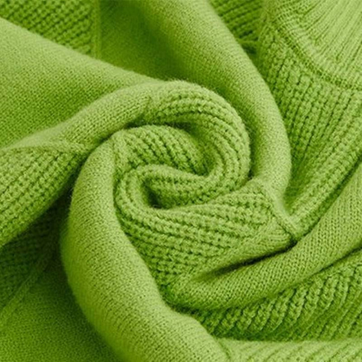 Scarlett™ | Textured Turtleneck Knit Sweater