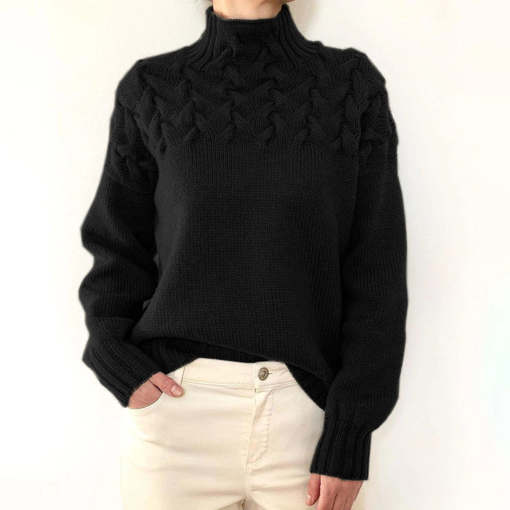 Chloe – Cosy Turtleneck Knit Jumper